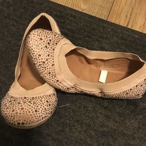Sparkly ballet flats